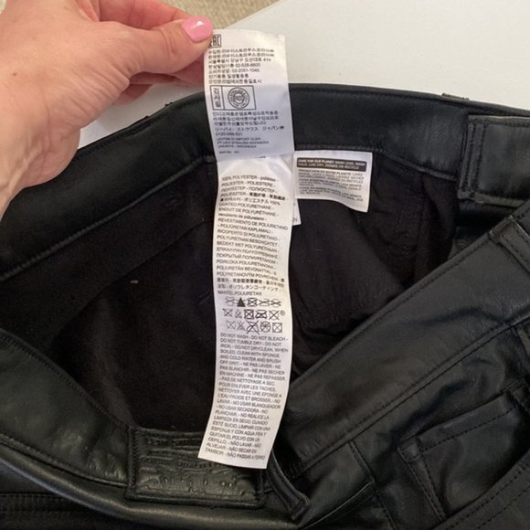 ❗️SOLD❗️Levi’s Faux Leather 720 High Rise Super Skinny Ankle Size 26 - Picture 10 of 13